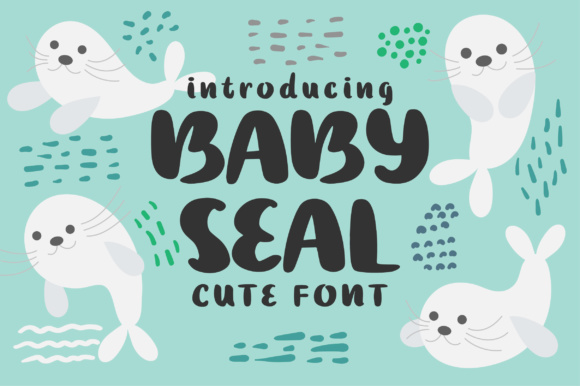 Baby Seal: A Cute Handwritten Font with Seal Icons