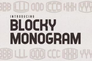 Blocky Monogram: Bold and Beautiful