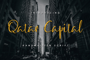 Discover the Beauty of Qatar Capital: A Handwritten Script Font for Authentic Design