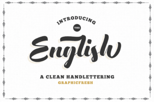 English: A Vintage Lettering Font for Timeless Design