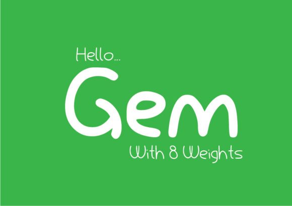 Gem: A Playful Font for Every Project