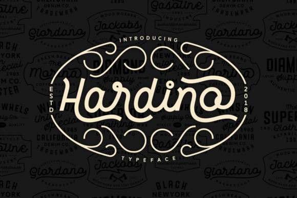 Hardino: A Script Font That Elevates Your Design Workflow