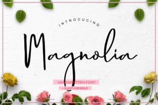 Magnolia Hand: A Dynamic and Elegant Calligraphy Font for Modern Design