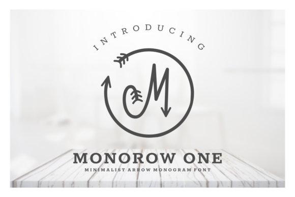 Monorow: The Minimalist Arrow Monogram Font Redefining Modern Design