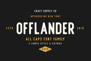 Offlander Family: A Bold Font for Strategic Design