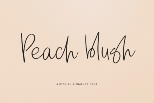 Peach Blush: A Stylish Signature Font for Branding and Decor