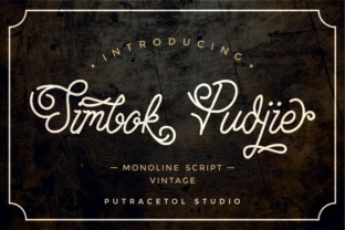 Simbok Pudjie Script: A Vintage Touch for Modern Design