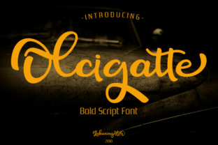 The Olcigatte Font: A Bold Script for Modern Design